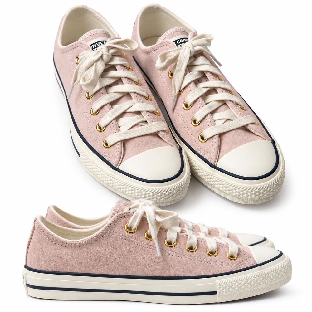 CONVERSE Chuck Taylor All Star Suede Low-Top Sneaker Men/6.5 Women/8.5 Pink Gold